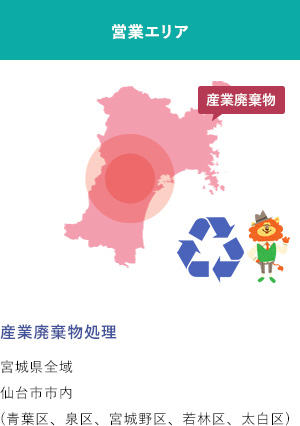 営業エリア 宮城県全域仙台市内